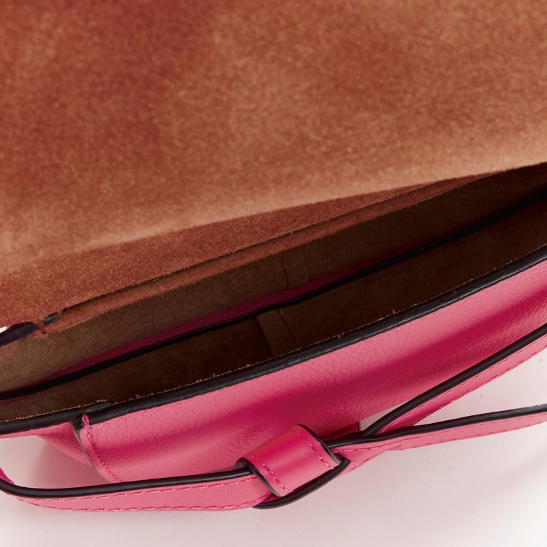 LOEWE Mini Gate light pink knot strap half moon crossbody bag For Sale ...