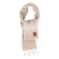 Loewe Mohair & Wool Logo Scarf