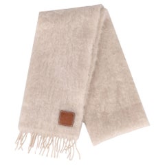 Loewe Mohair & Wool Logo Scarf