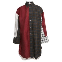 Loewe Multicolor Patterned Cotton Blend Oversize Shirt M