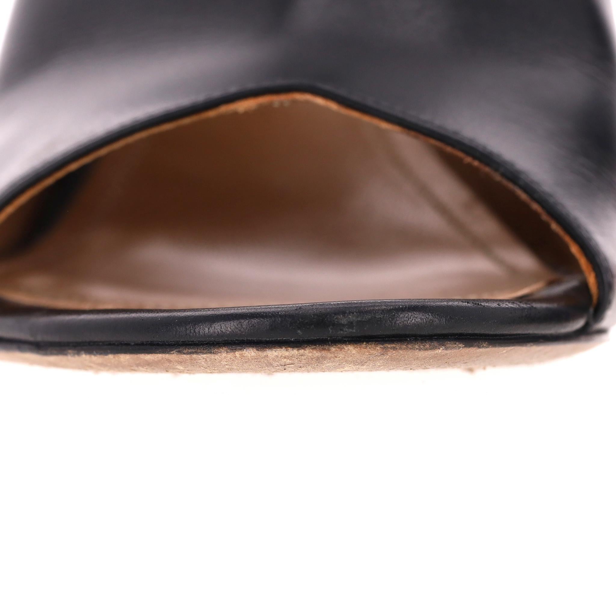 Loewe Nail Polish-Heel Leather Mules en vente 6