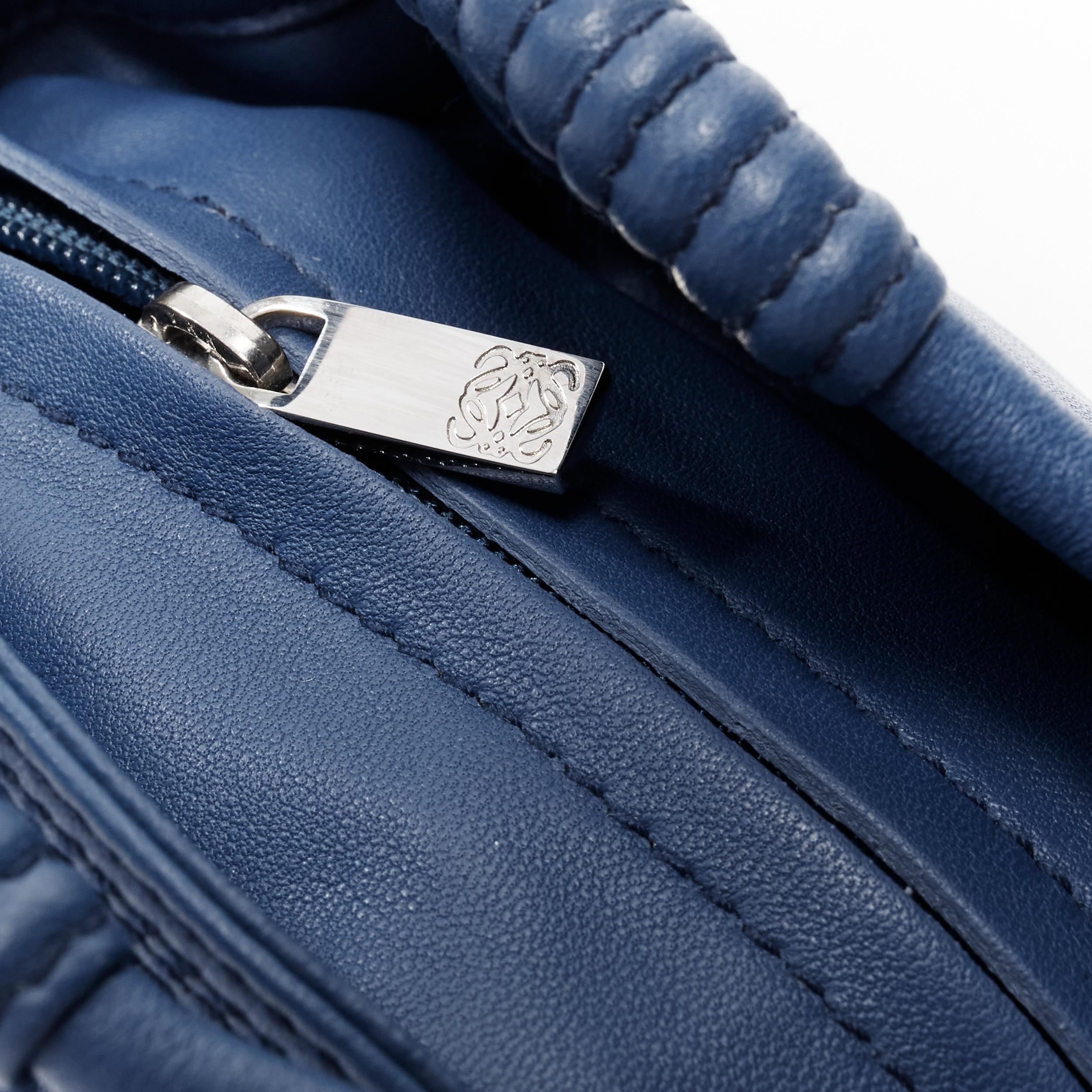 LOEWE Nano Aire Brisa blue nappa leather micro bag coin purse pouch 3