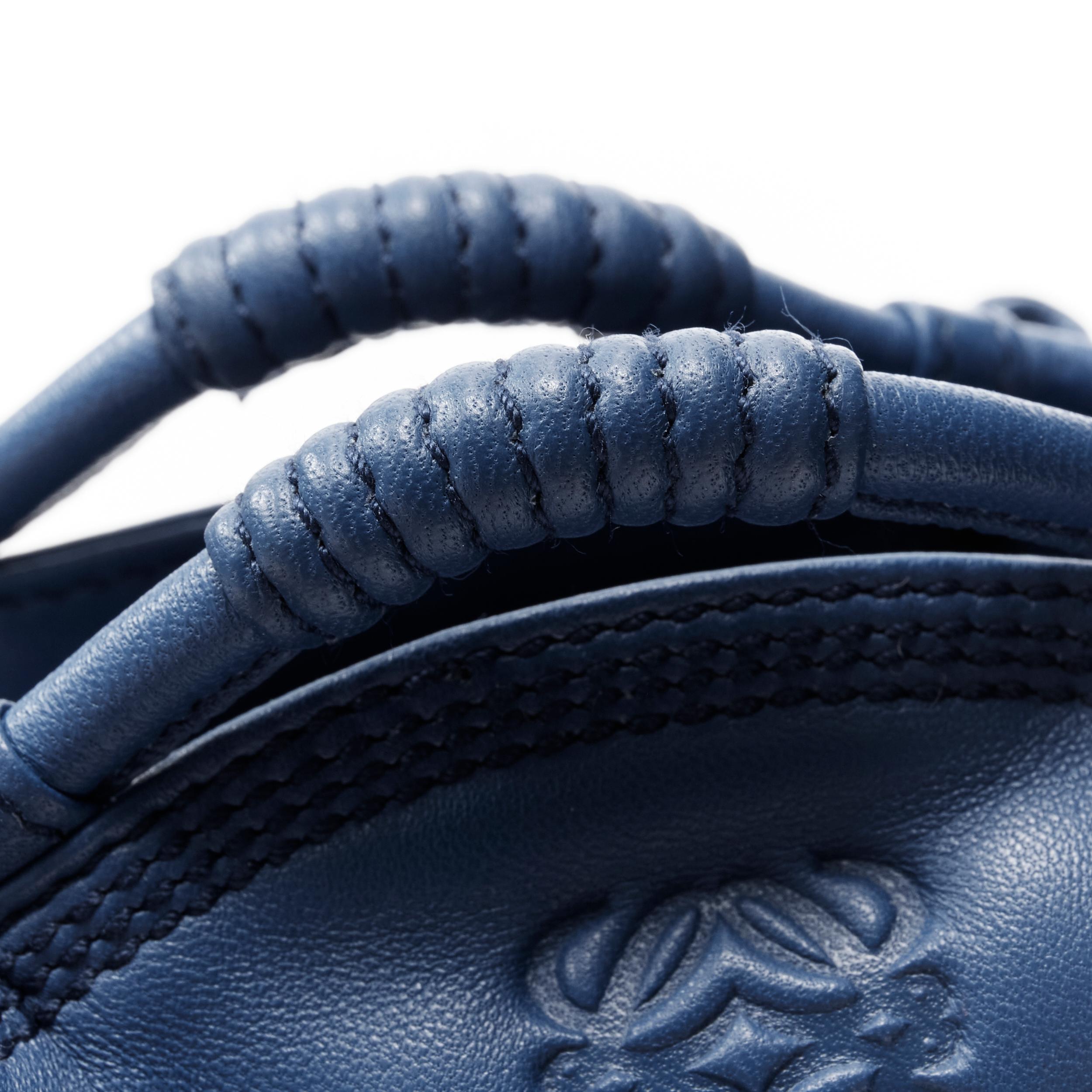 LOEWE Nano Aire Brisa blue nappa leather micro bag coin purse pouch 1