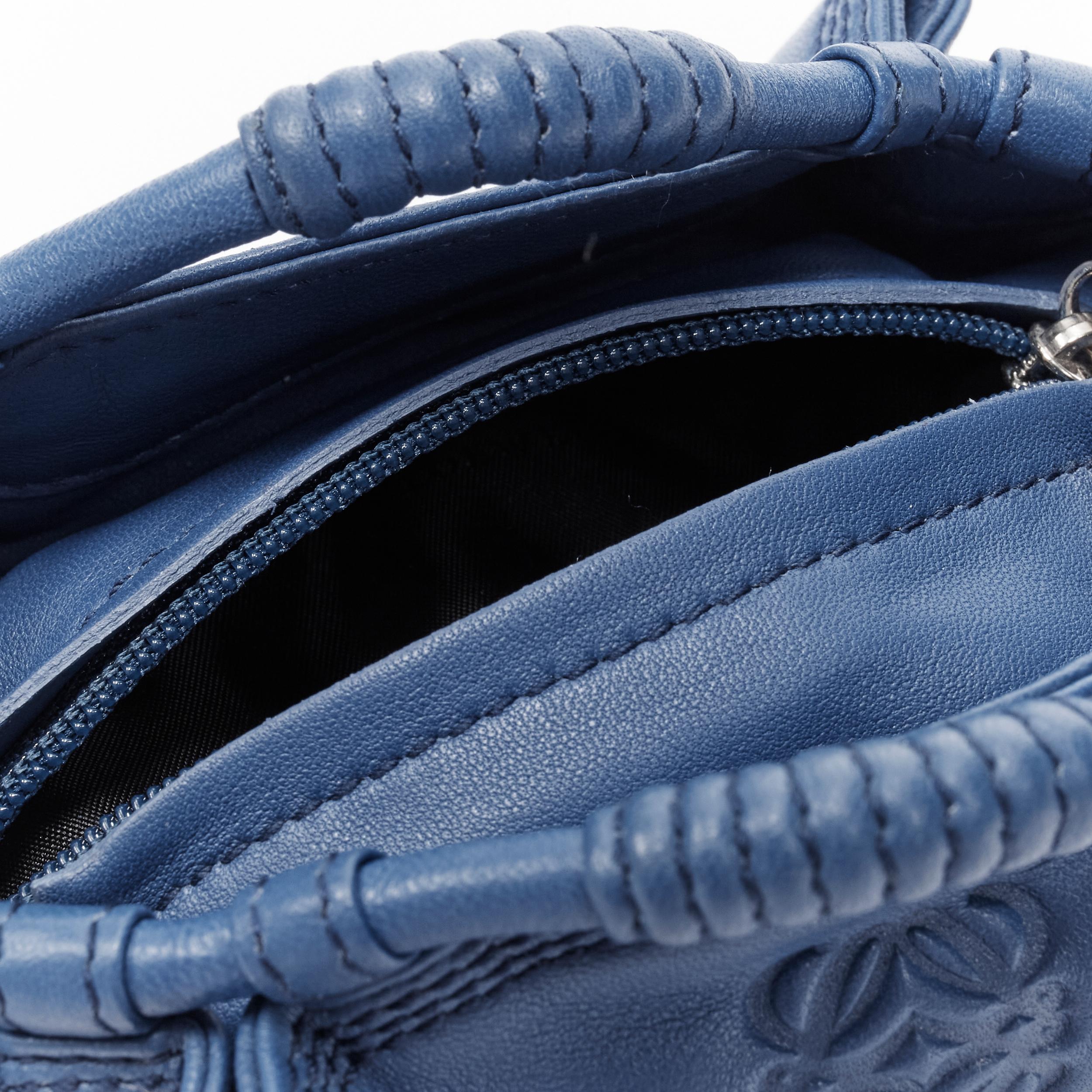 LOEWE Nano Aire Brisa blue nappa leather micro bag coin purse pouch 2