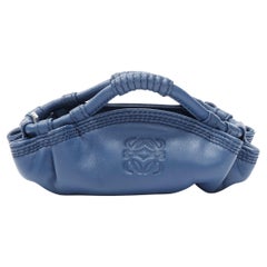LOEWE Nano Aire Brisa blue nappa leather micro bag coin purse pouch