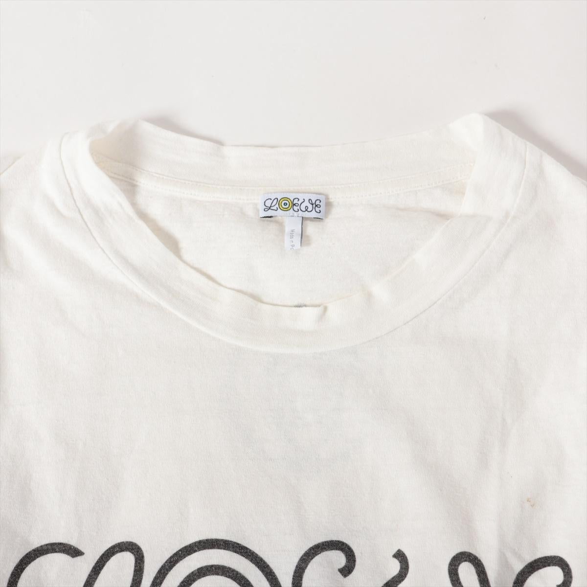 Loewe Nature Print Cotton T-shirt  White In Good Condition In Humacao, PR