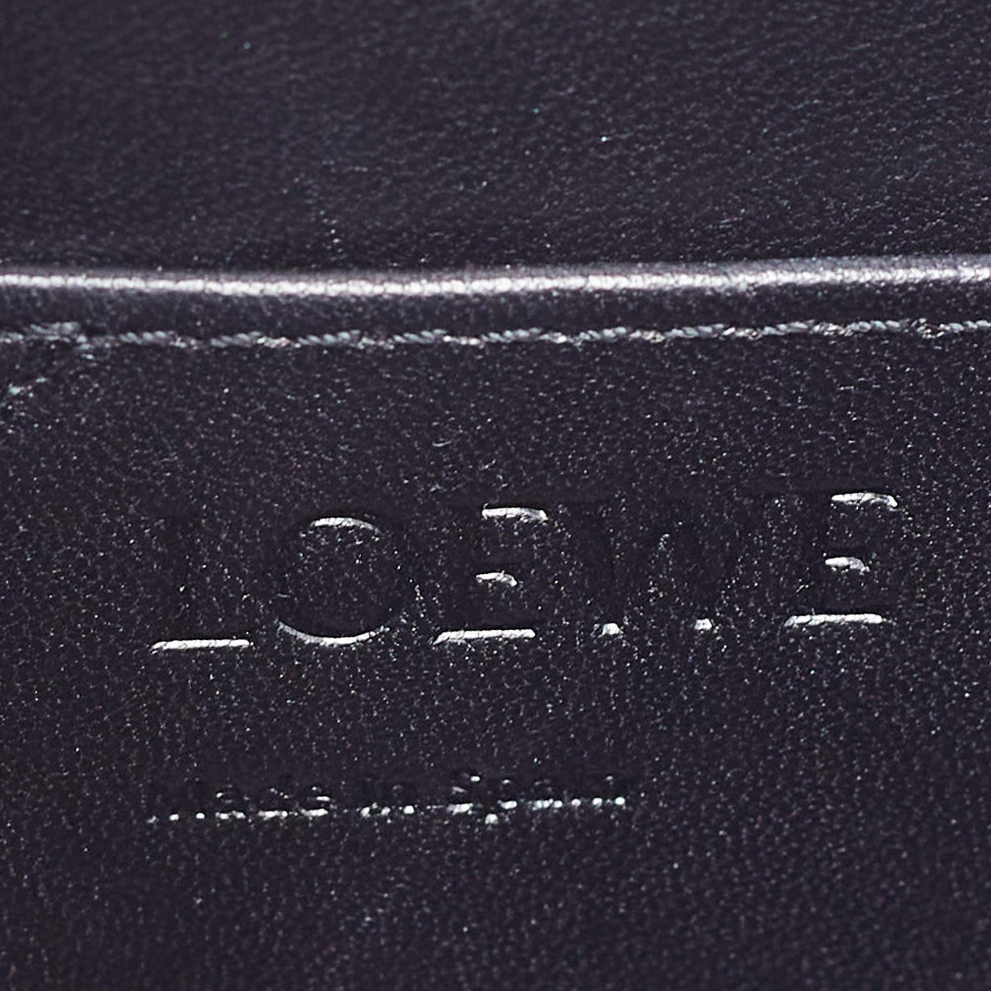 Loewe Navy Blue Leather Small Paris Postal Bag 4