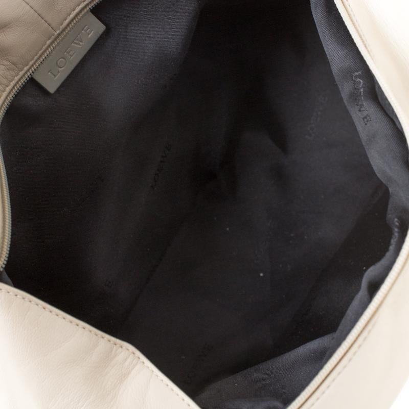 Loewe Off White Leather Logo Shoulder Bag 2