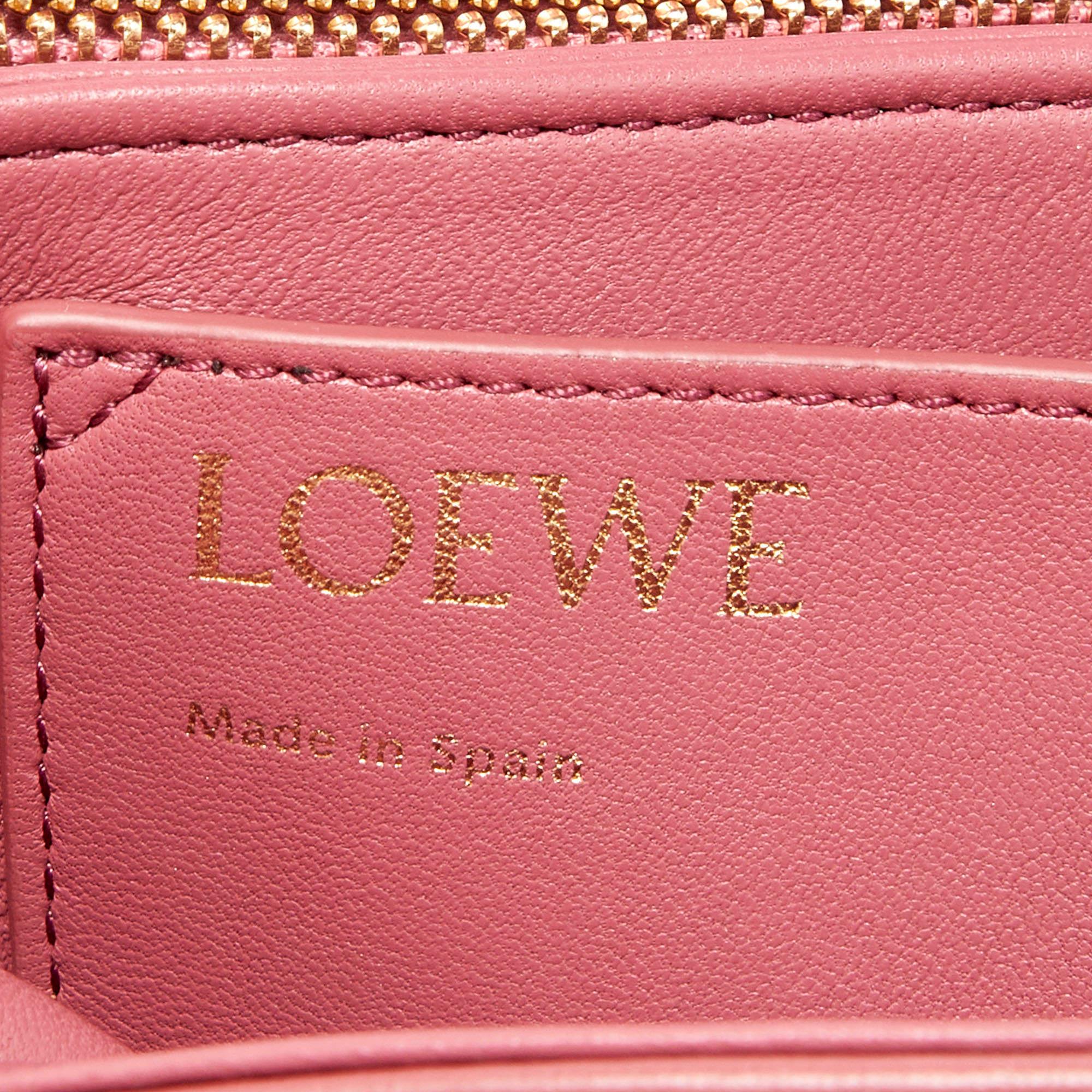 Loewe Old Rose Leather Goya Chain Shoulder Bag 1