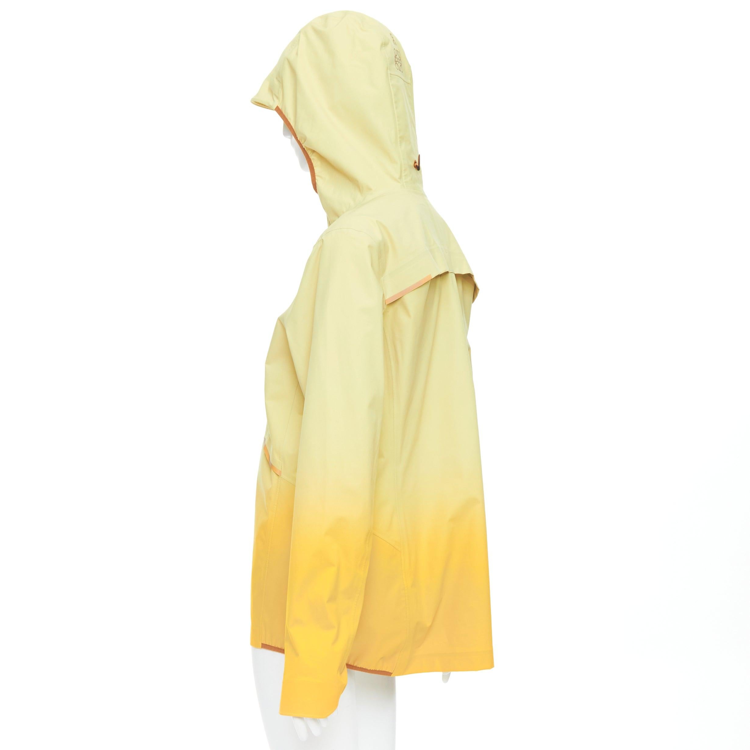 LOEWE ON yellow gradient brown trimming waterproof anorak L For Sale 1