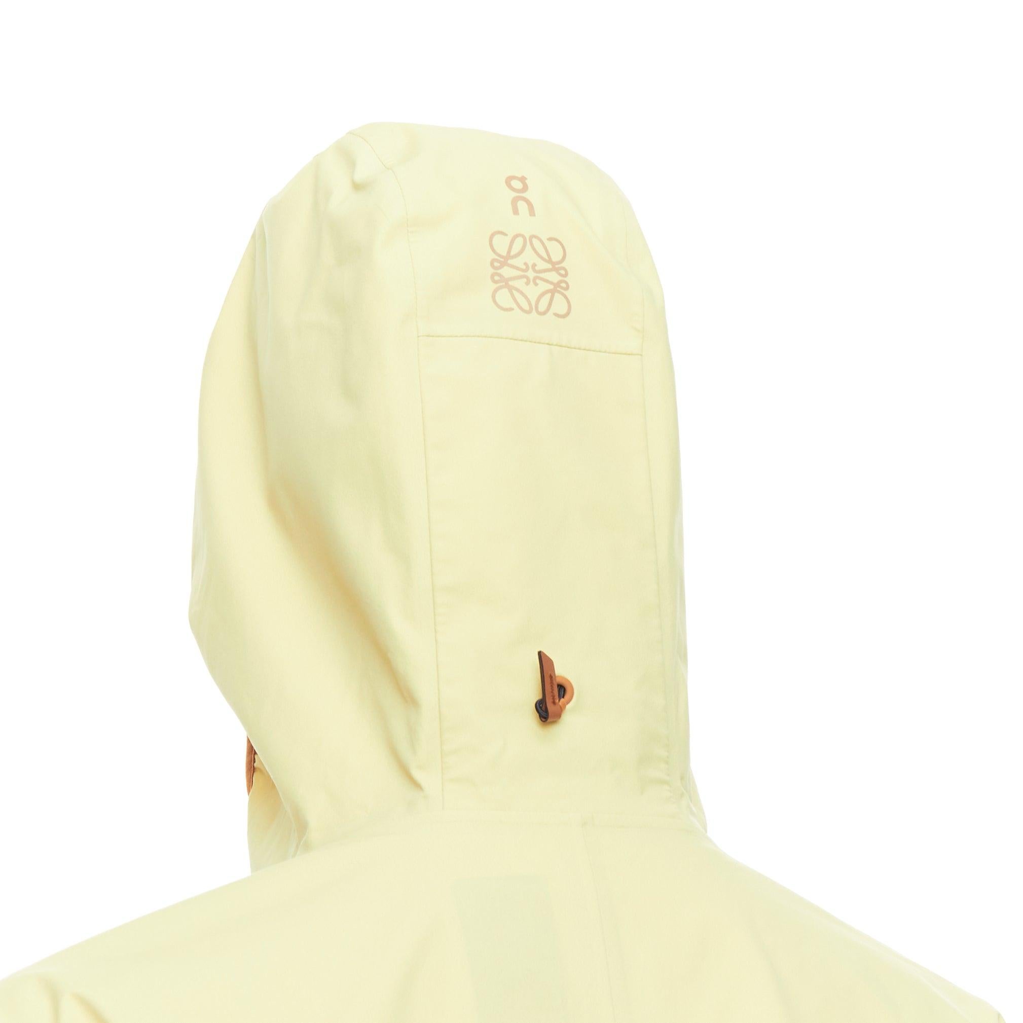 LOEWE ON yellow gradient brown trimming waterproof anorak L For Sale 2