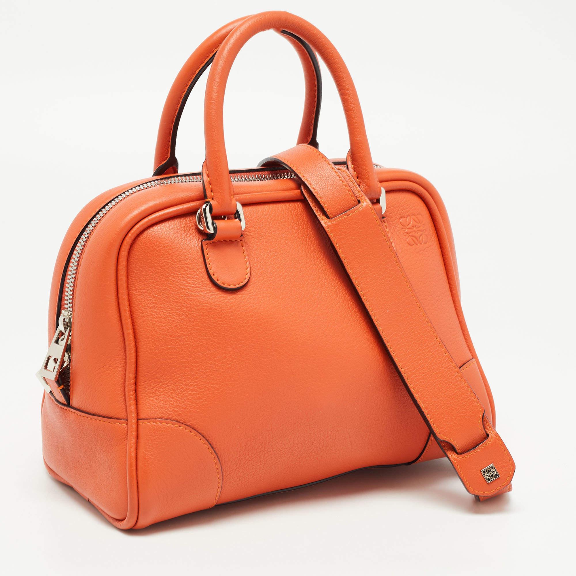 Women's Loewe Orange Leather Amazona 23 Bag