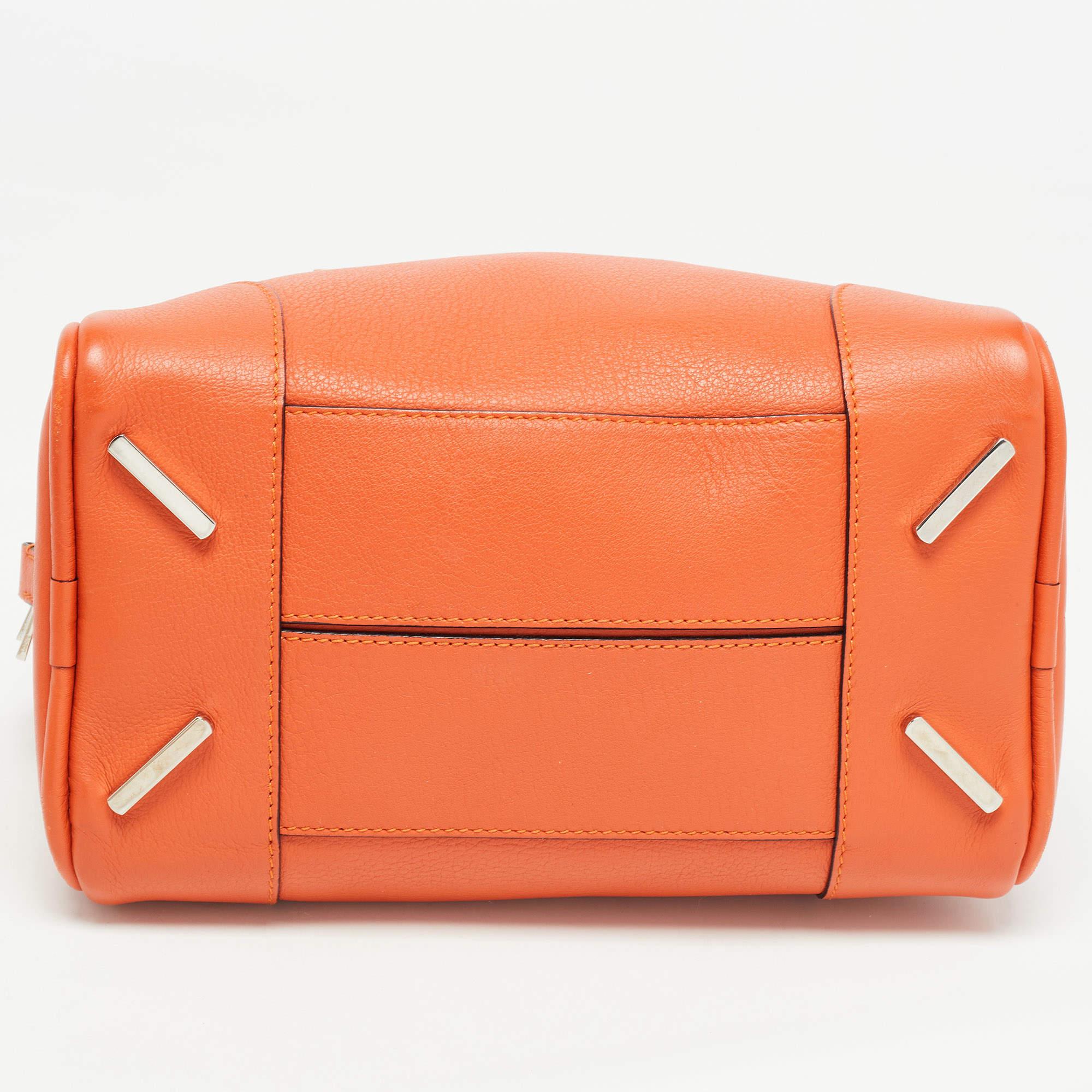 Loewe Orange Leather Amazona 23 Bag 1