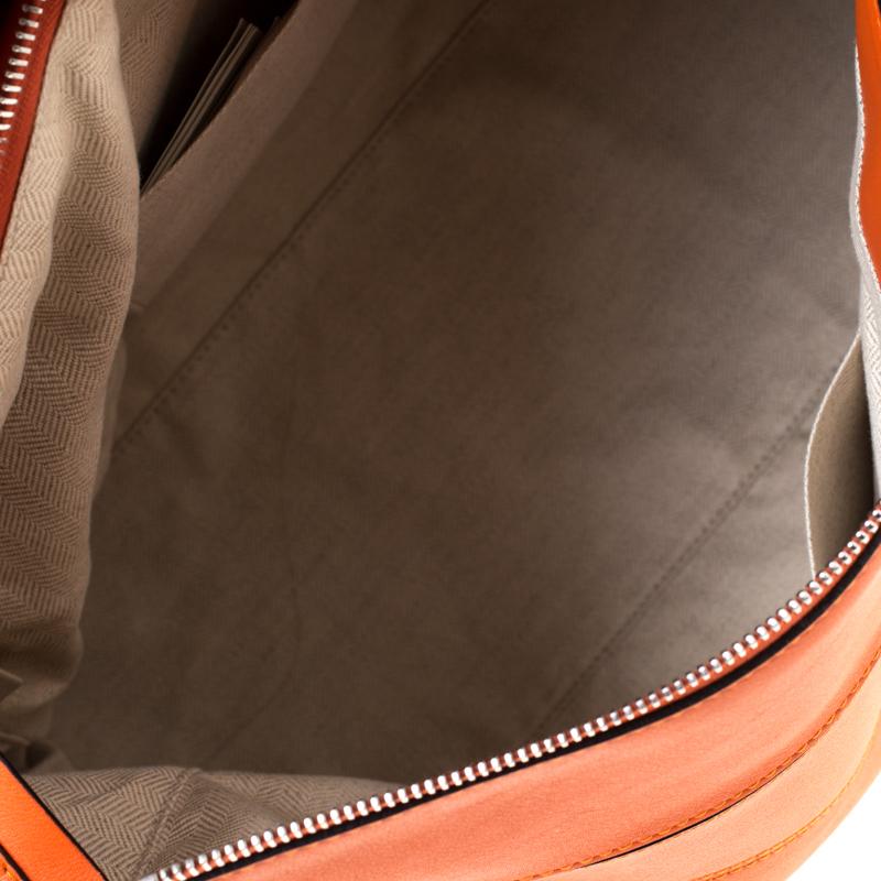 Loewe Orange Leather Puzzle Bag For Sale 4
