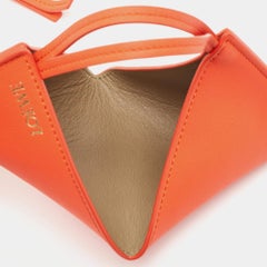 Loewe Orange Leather Puzzle Fold Charm