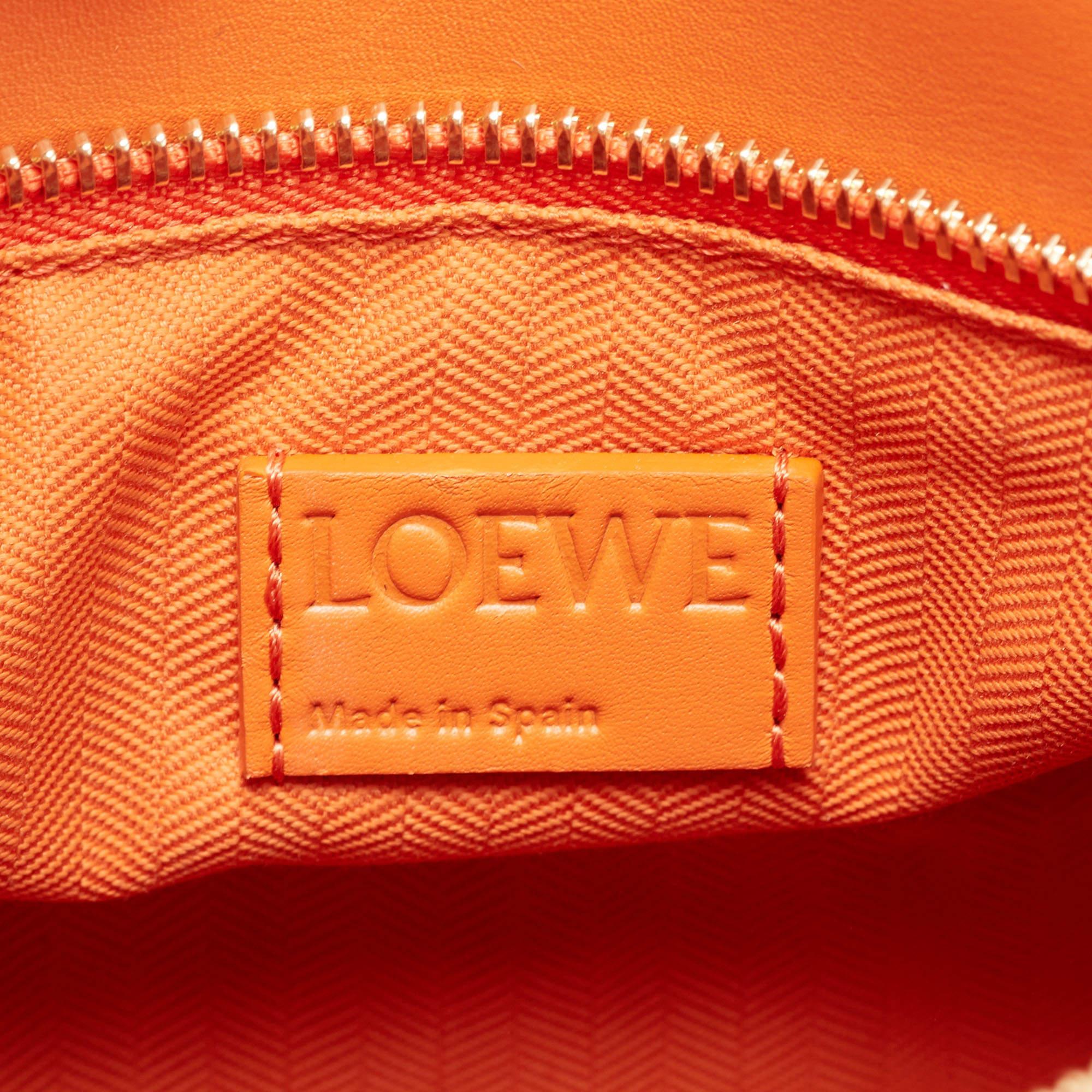 Loewe Orange Leather Small Puzzle Shoulder Bag 2