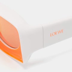 Loewe Orange/White LW400331 Paula's Ibiza Oval Sunglasses