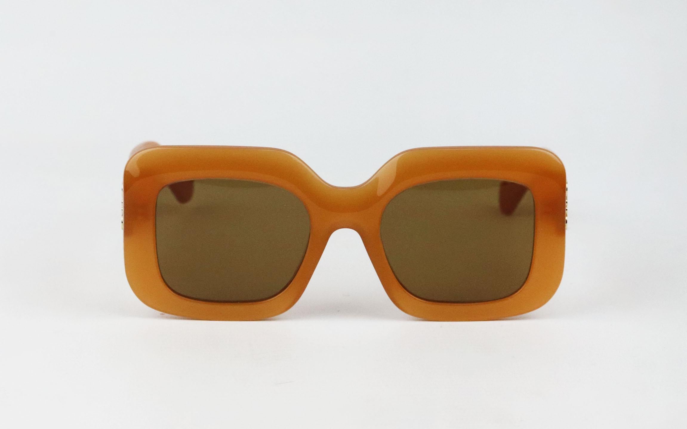 loewe orange sunglasses