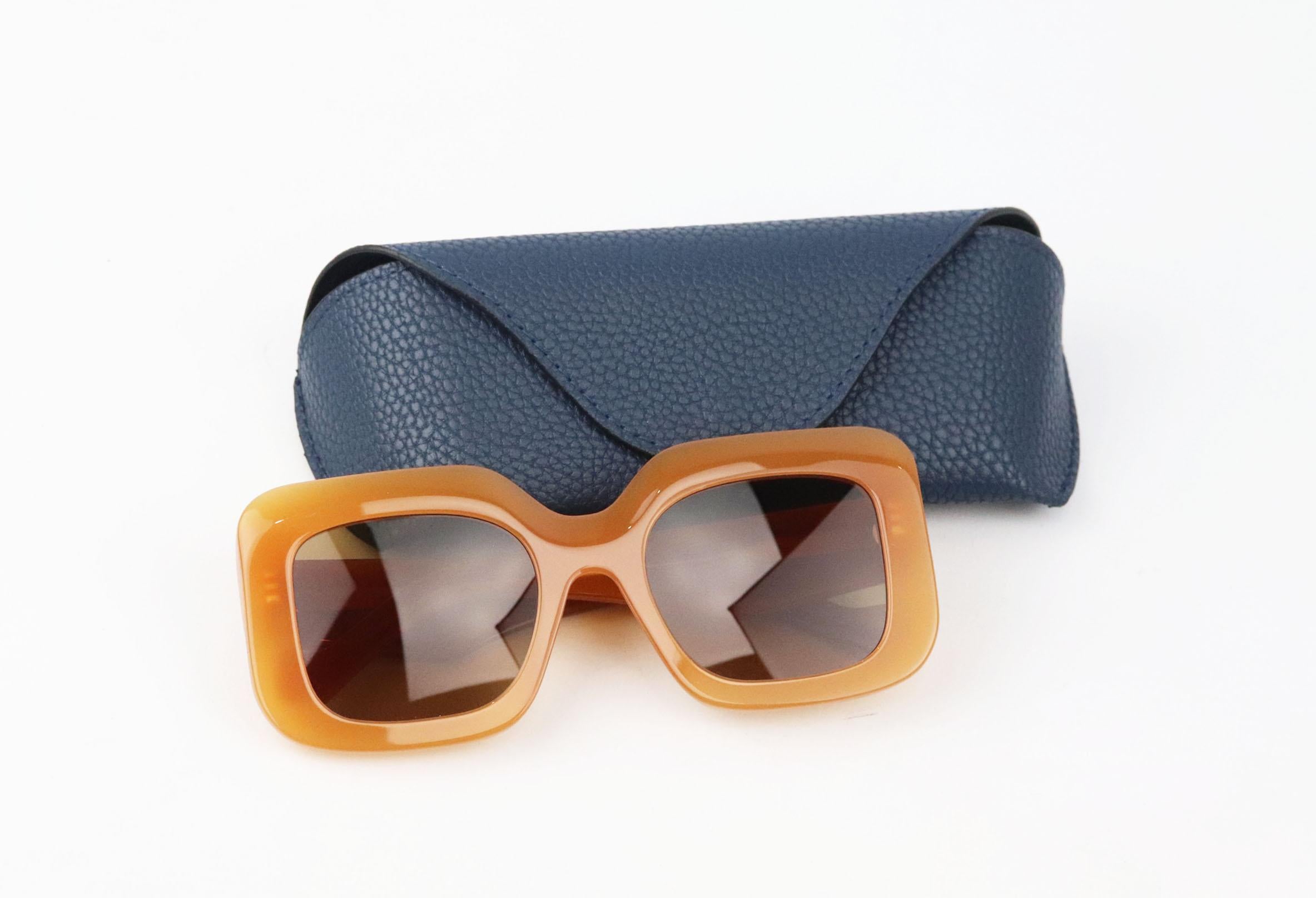 Women's Loewe Oversized Square Frame Acetate Sunglasses