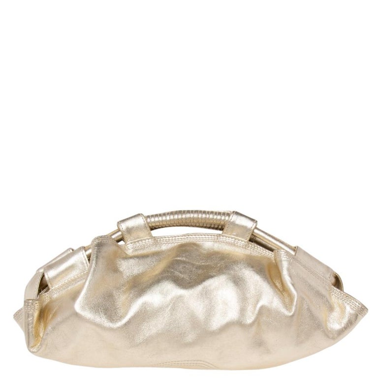 Loewe Pale Gold Leather Aire Crossbody Bag For Sale at 1stDibs