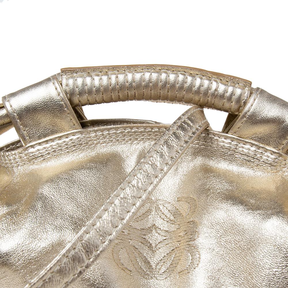 Loewe Pale Gold Leather Aire Crossbody Bag 2
