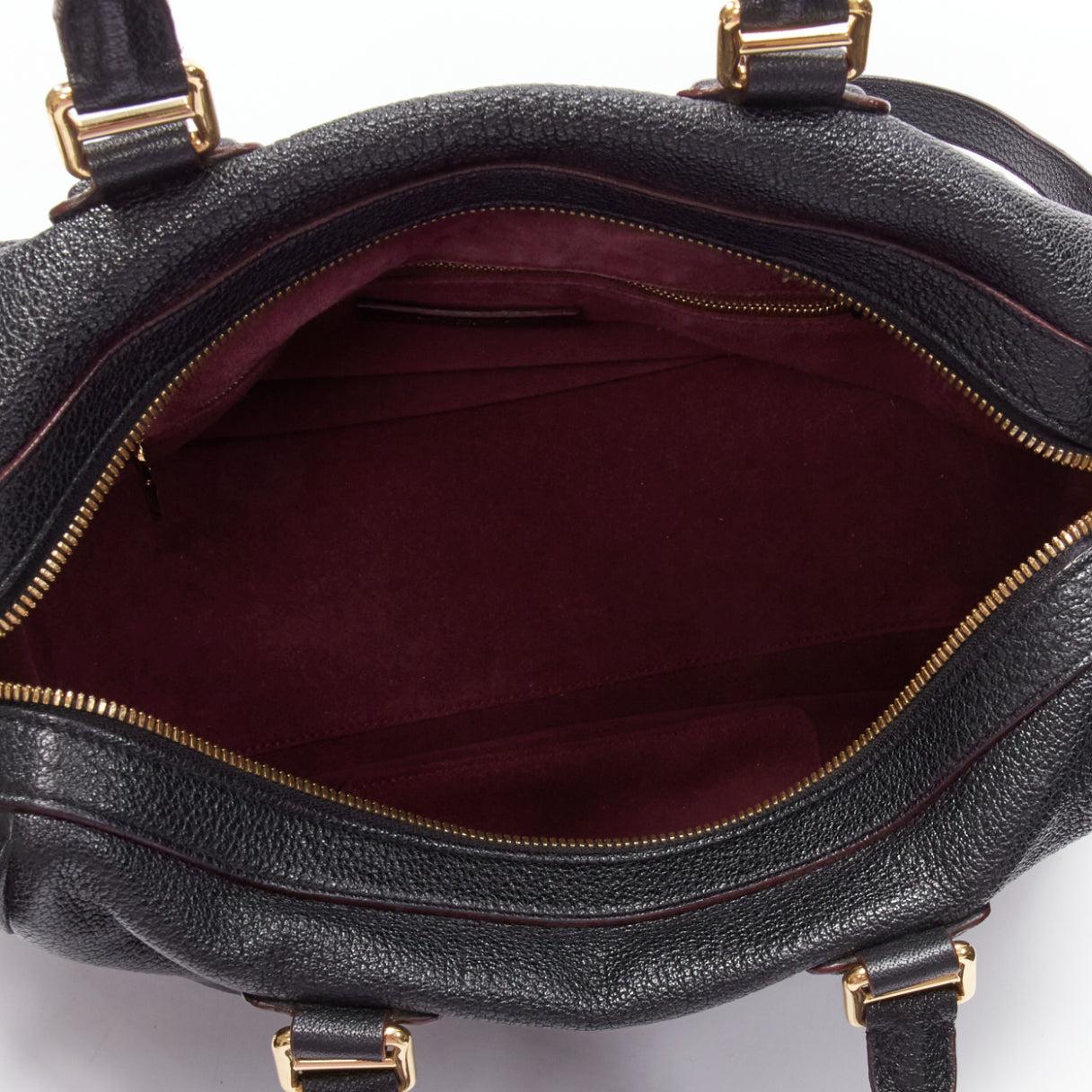 LOEWE Paseo 30 black anagram goatskin crossbody tote bag For Sale 6