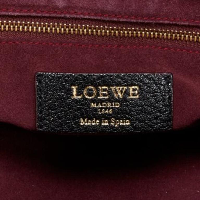 LOEWE Paseo 30 black anagram goatskin crossbody tote bag 6