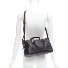 LOEWE Paseo 30 black anagram goatskin crossbody tote bag