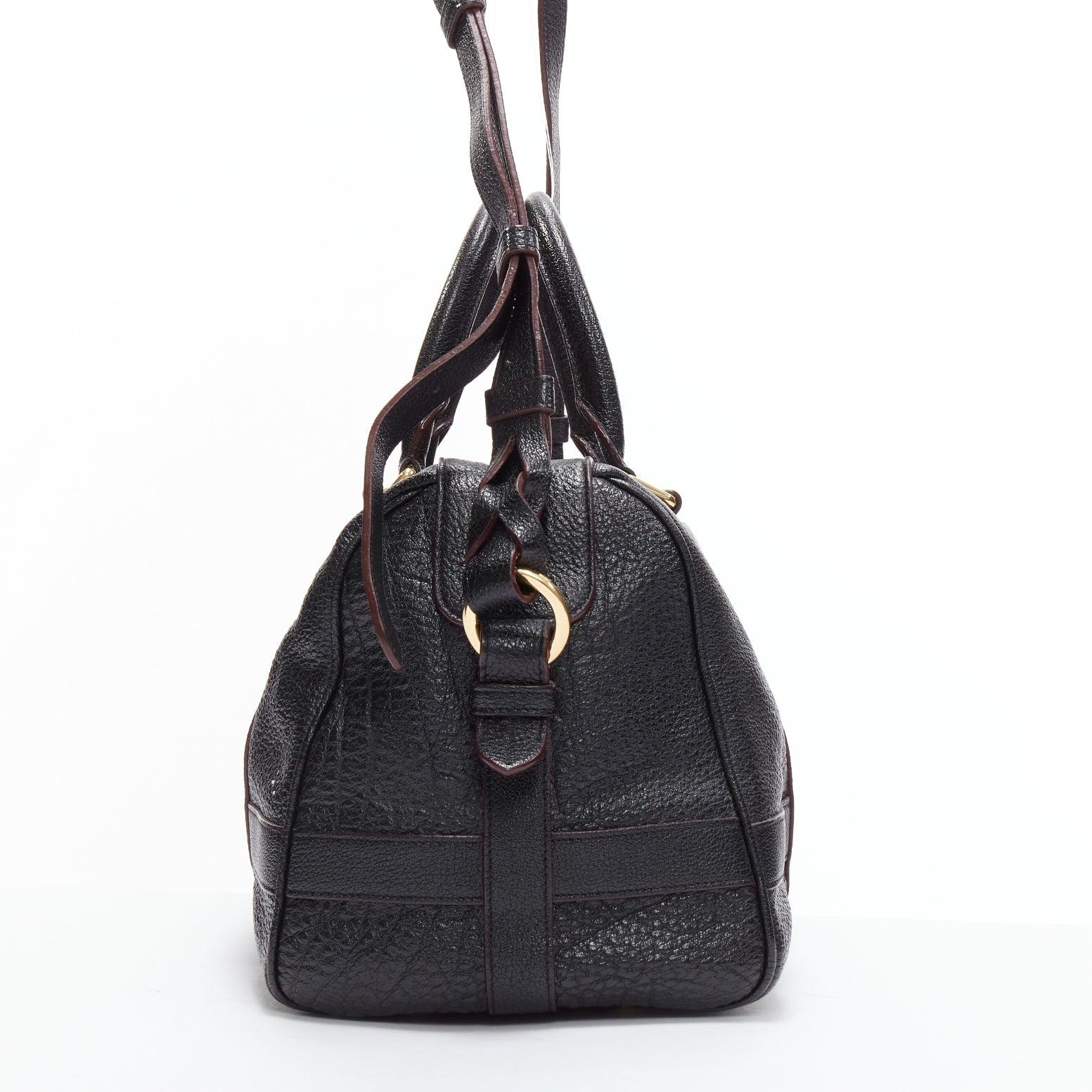 Women's LOEWE Paseo 30 black anagram goatskin crossbody tote bag For Sale