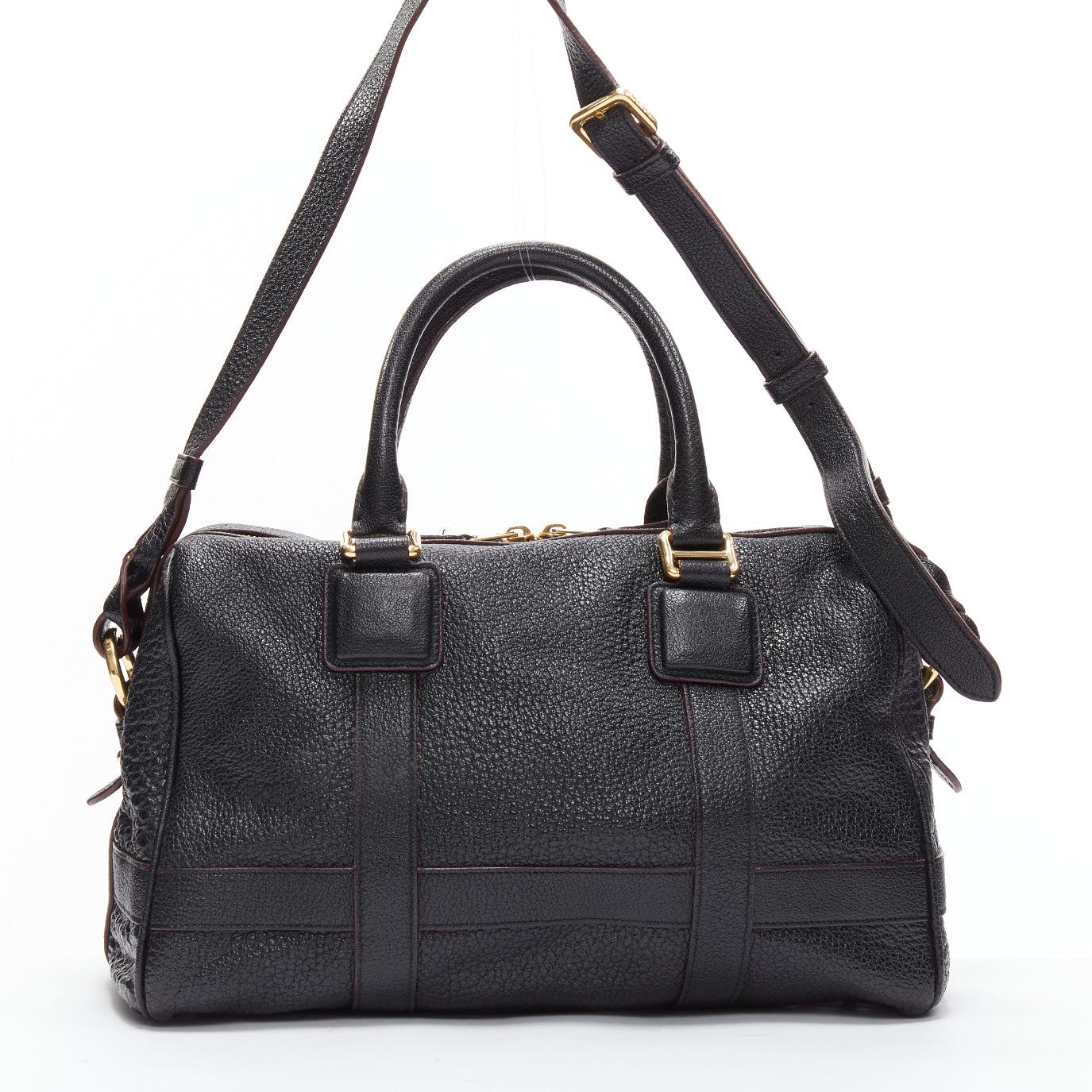 LOEWE Paseo 30 black anagram goatskin crossbody tote bag For Sale 1