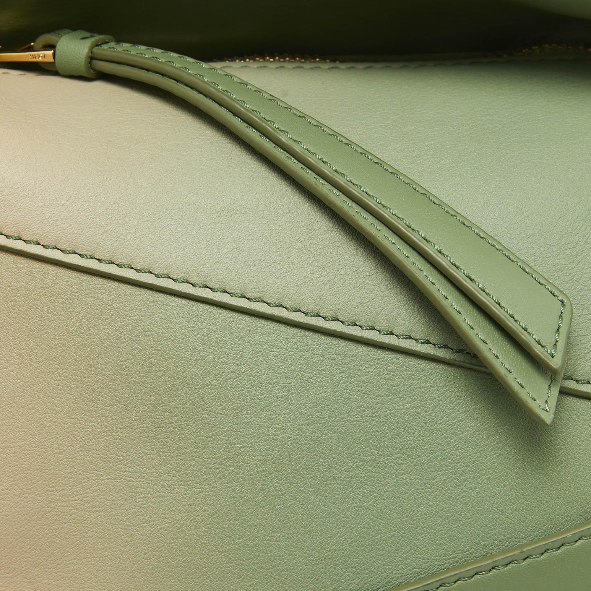 Loewe Pastel Green Leather Mini Degrade Puzzle Shoulder Bag 4