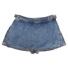 Loewe Paula Ibiza's Denim Anagram Mini Skort