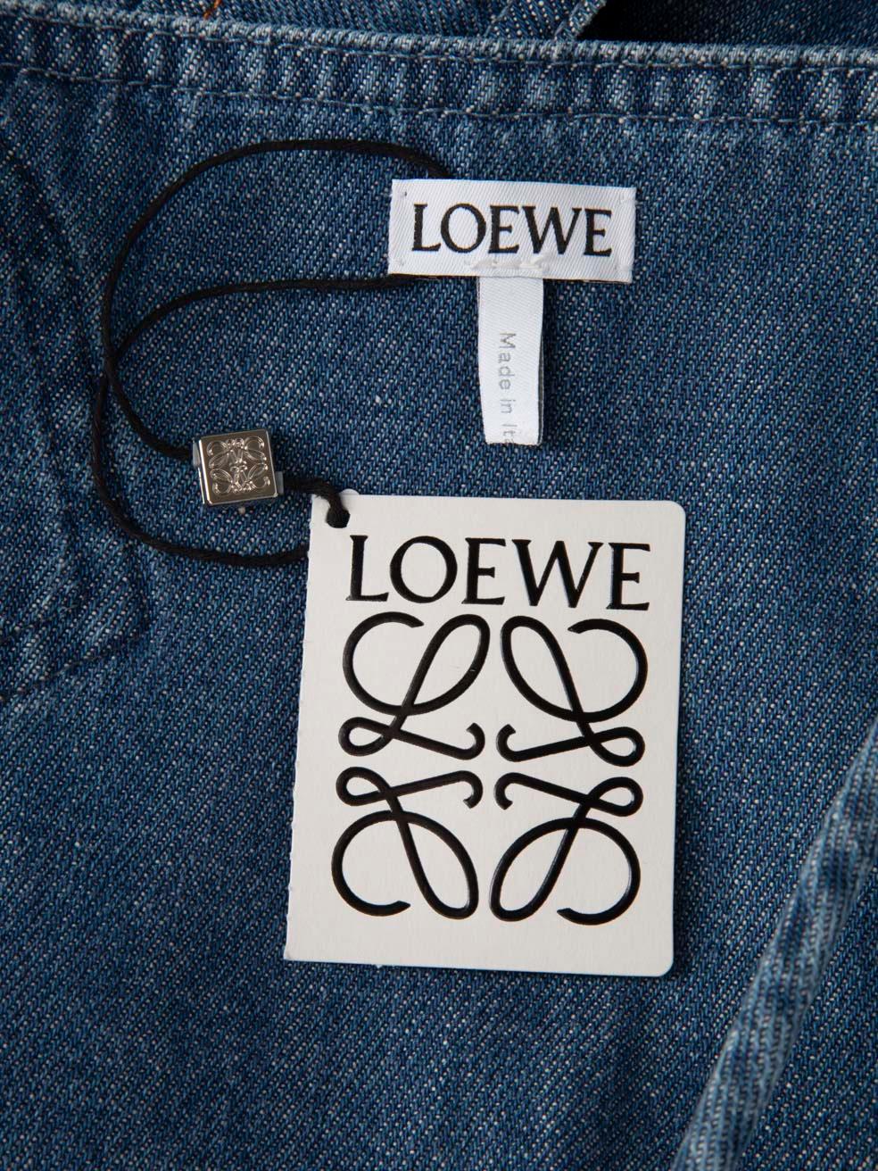 Loewe Paula´s Ibiza x Loewe Blue Denim Cropped Top Size XS For Sale 2