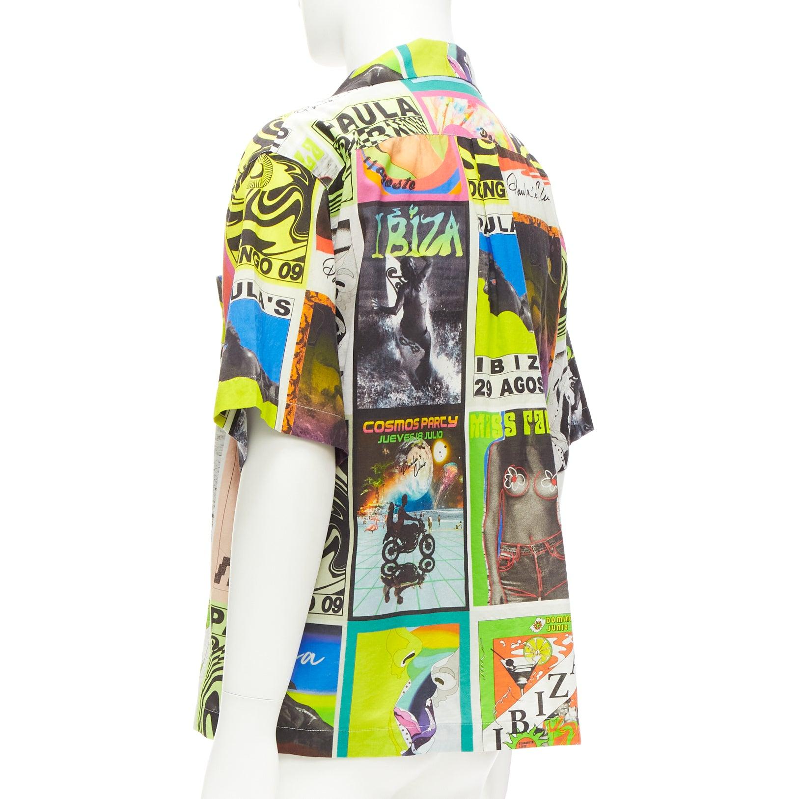 LOEWE Paulas Ibiza Club Flyer print boxy relaxed shirt M 2