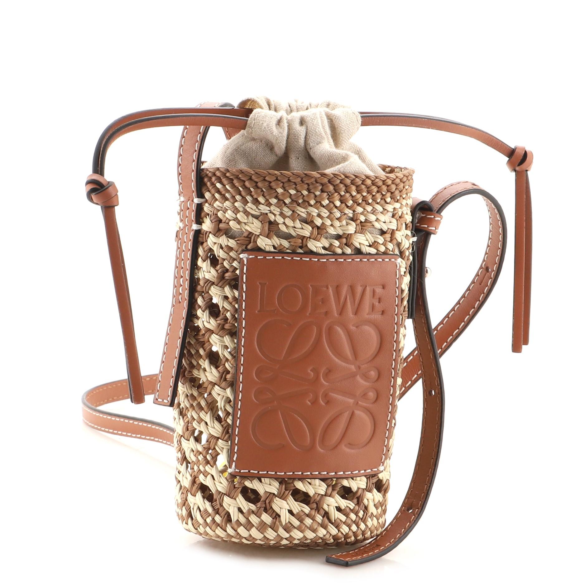 Loewe // Raffia Gate Crossbody Bag – VSP Consignment