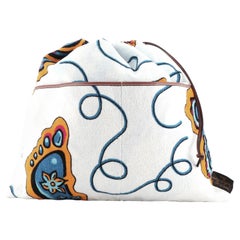 Loewe Paula's Ibiza Drawstring Pouch Printed Terry Cloth