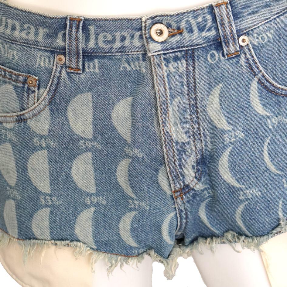 Women's Loewe Paula's Ibiza Lunar Denim Shorts For Sale