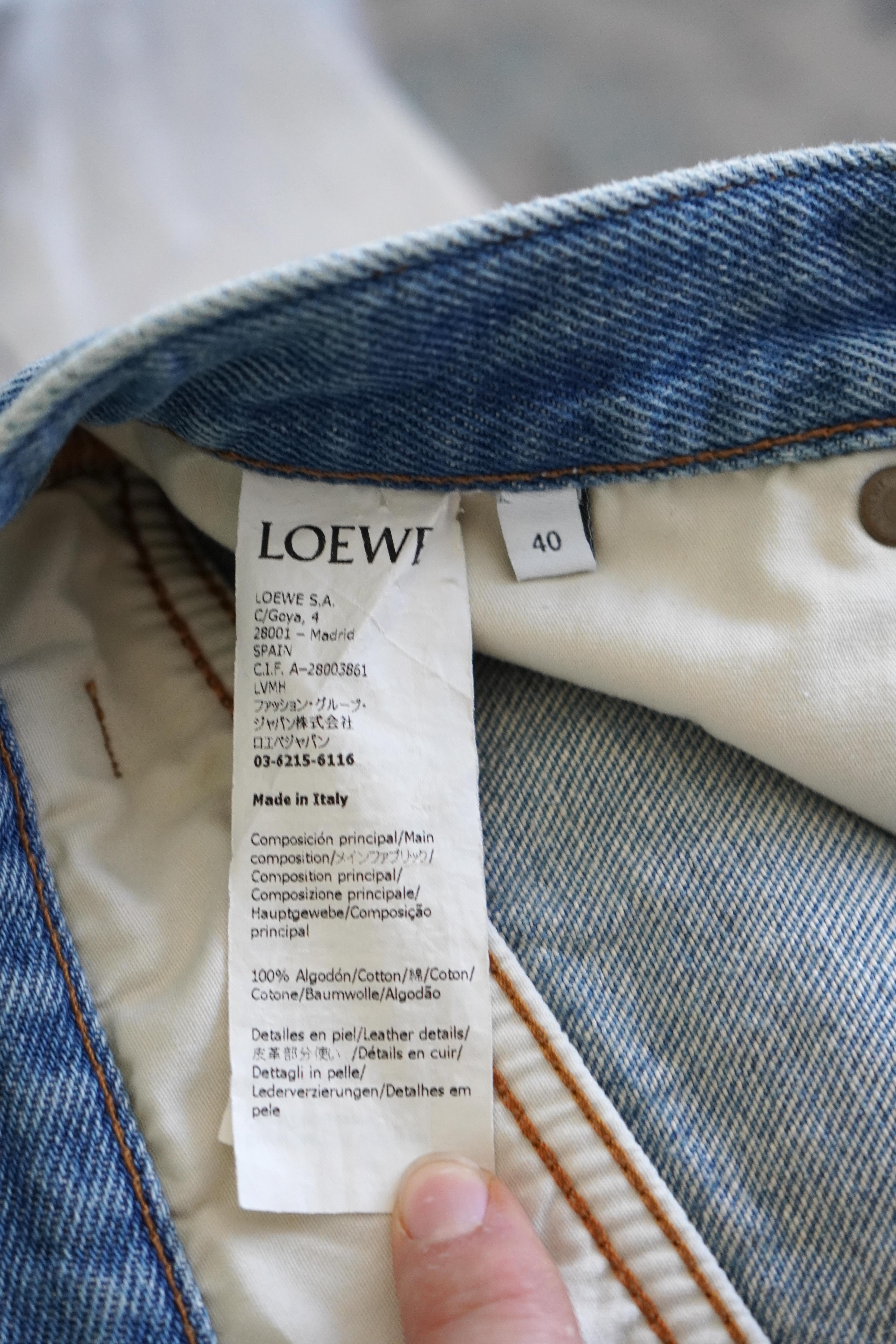 Loewe Paula's Ibiza Lunar Denim Shorts For Sale 4