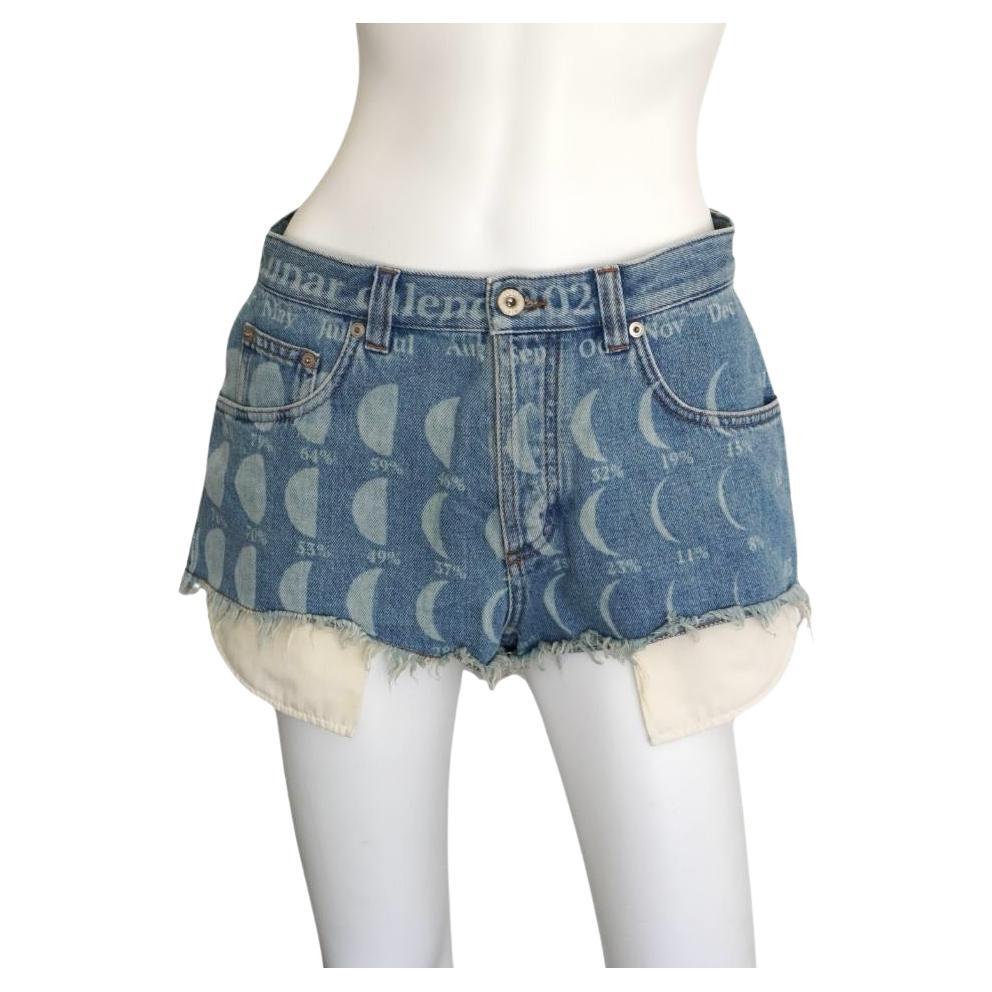 Loewe Paula's Ibiza Lunar Denim Shorts For Sale