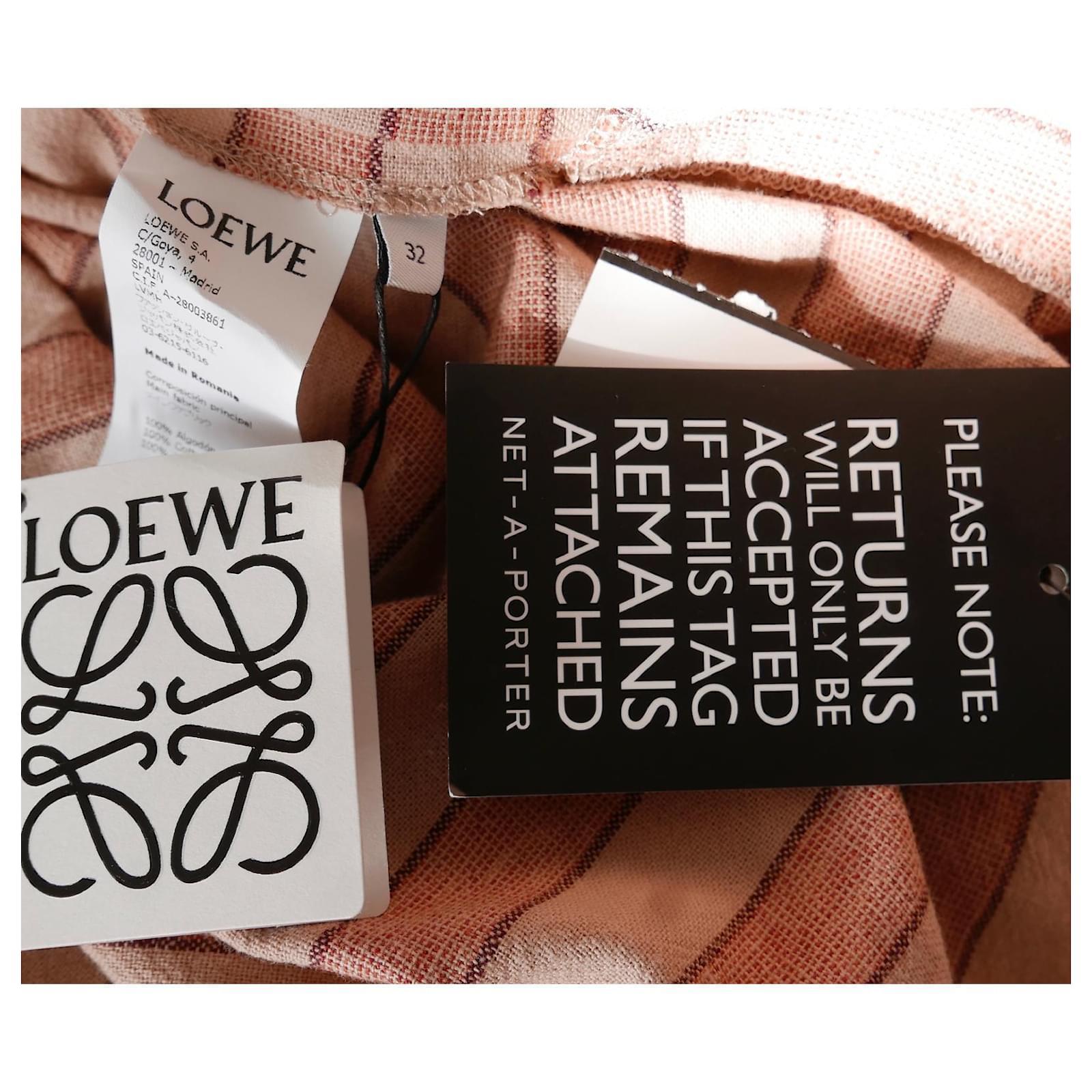 Loewe + Paula's Ibiza Striped Cotton-Gauze Midi Dress For Sale 3