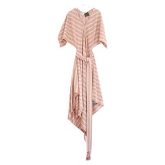 Loewe + Paula's Ibiza Striped Cotton-Gauze Midi Dress