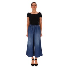 Loewe + Paula's Ibiza Wide-Leg Cropped Drawstring Jeans