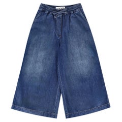 Loewe + Paula's Ibiza Wide-Leg Cropped Drawstring Jeans