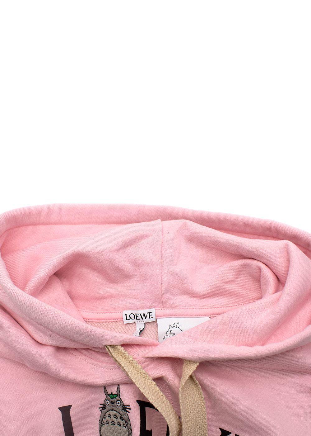 loewe hoodie pink