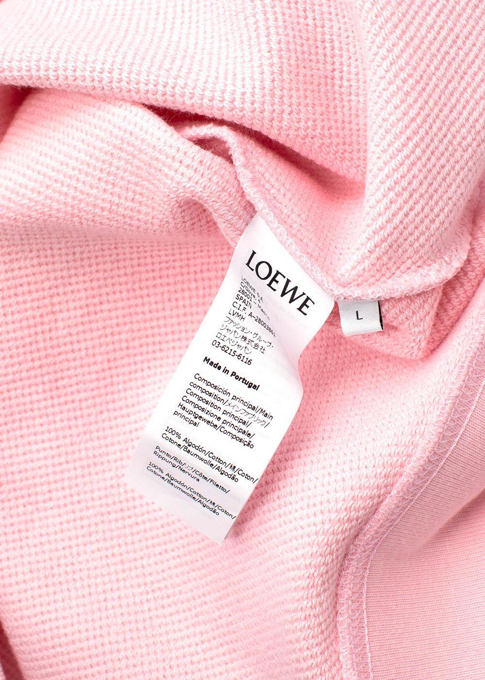 Loewe Pink Cotton My Neighbor Totoro Logo Hoodie - US 8 For Sale 2