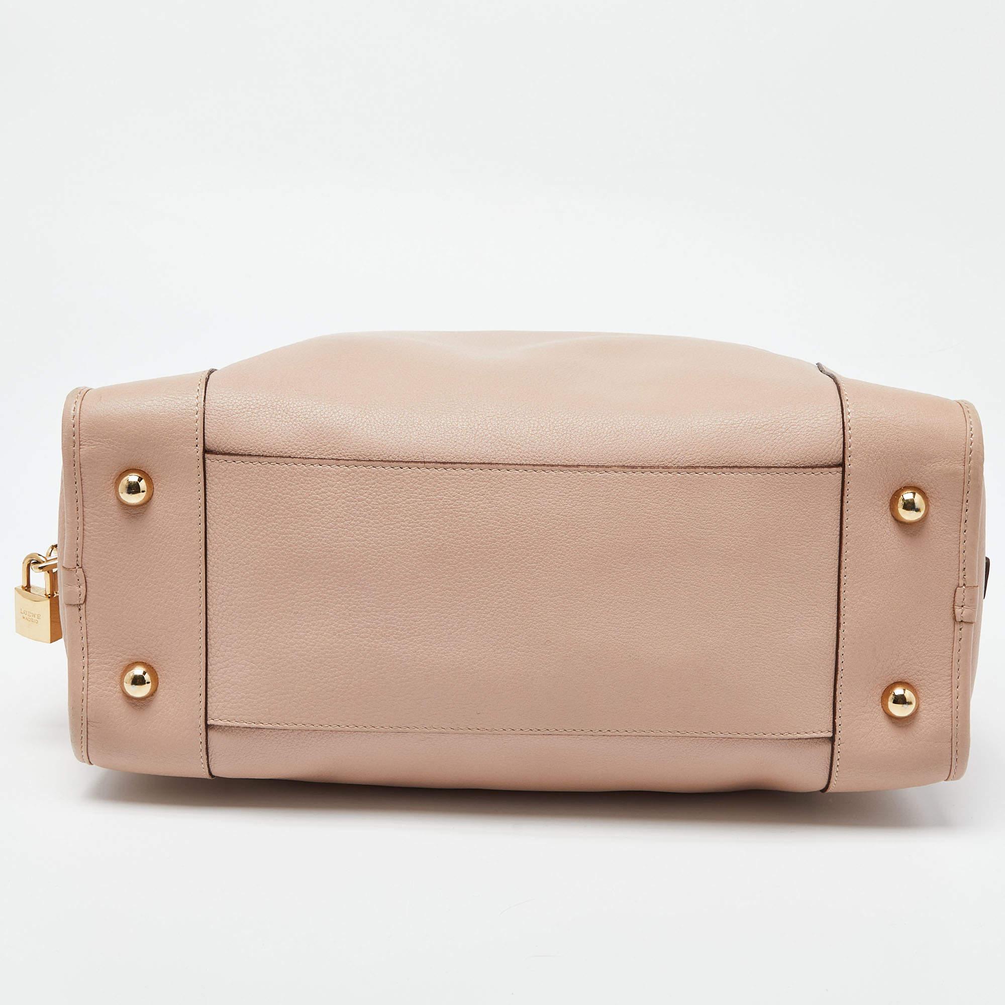 Loewe Pink Leather Amazona 36 Satchel 5