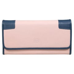 Loewe Pink Leather Monogram Wallet