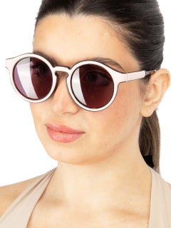 Loewe Pink Tortoiseshell Round Sunglasses