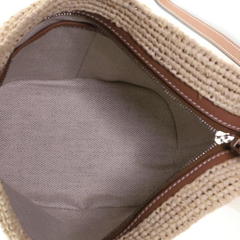Loewe Pochette Raffia Bag - Brown Crossbody Bags, Handbags