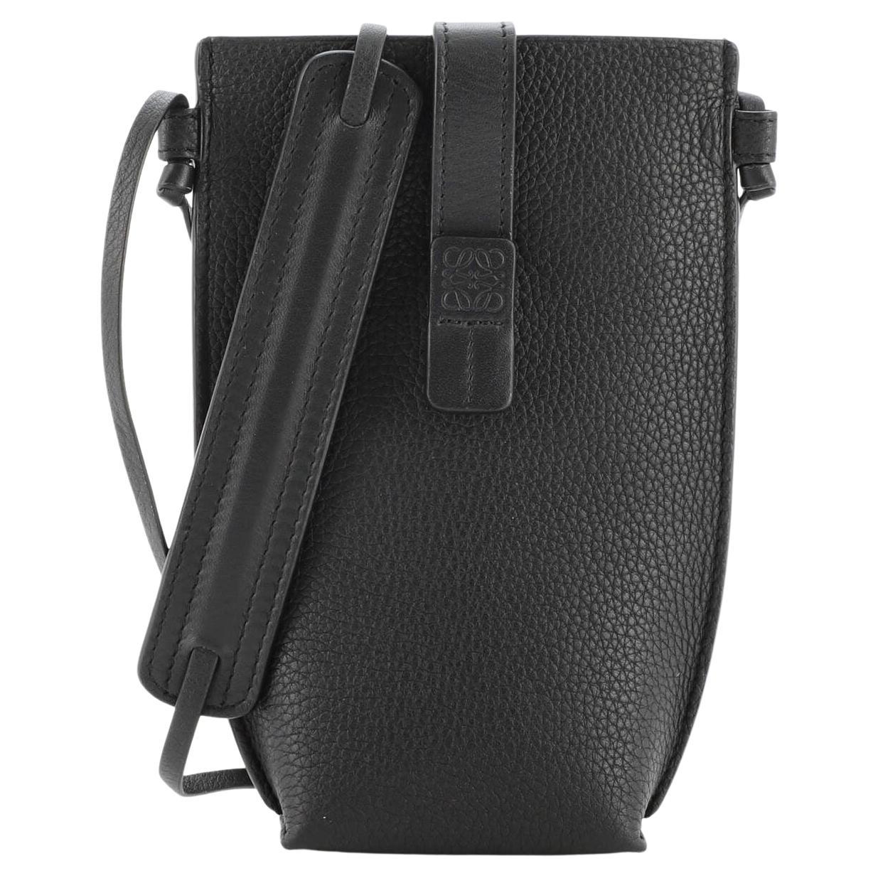 Loewe Black Leather Barcelona Crossbody at 1stDibs